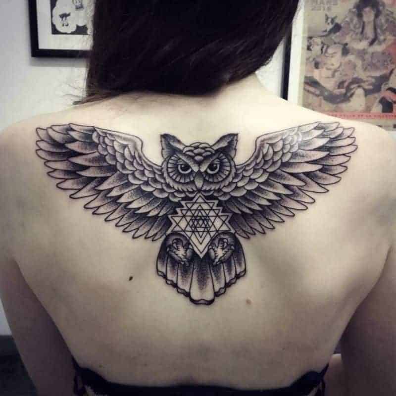 ↓ 1 – Owl Tattoo Meaning As Hope