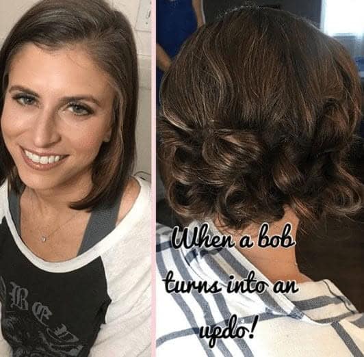 ↓ 16 – Short and Cute Messy Bob Hairdo