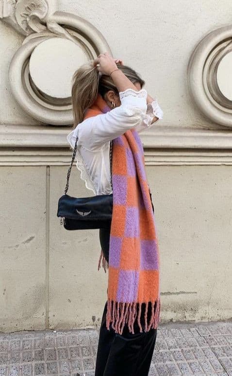 38 – Get This Spring Look With a Buffalo Check Blanket Scarf