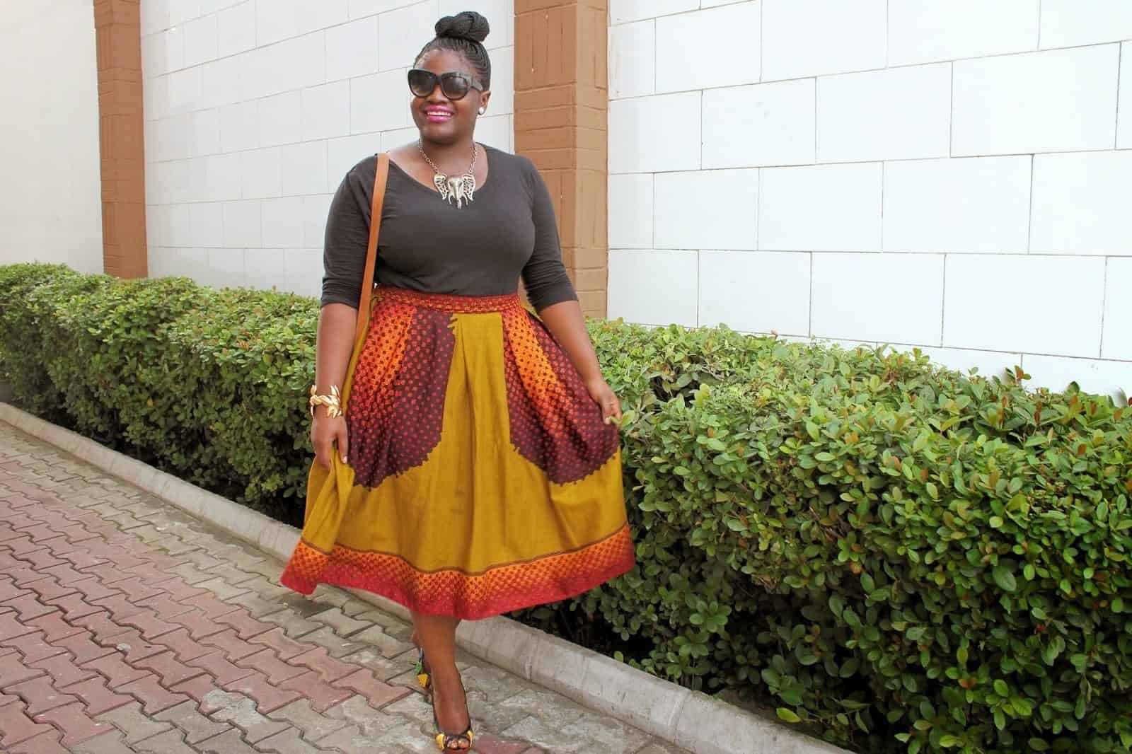 ↓ 9 – Kitenge Dress Styles for Plus-Size Girls