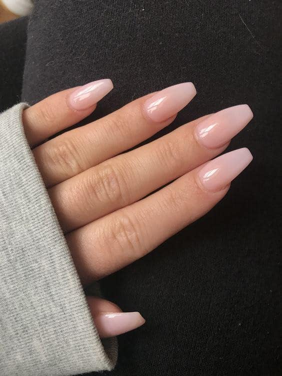 10 – Ombre Nude (Also known as rich girl nails)