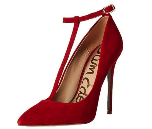 ↓ 9. Red Strappy Heels