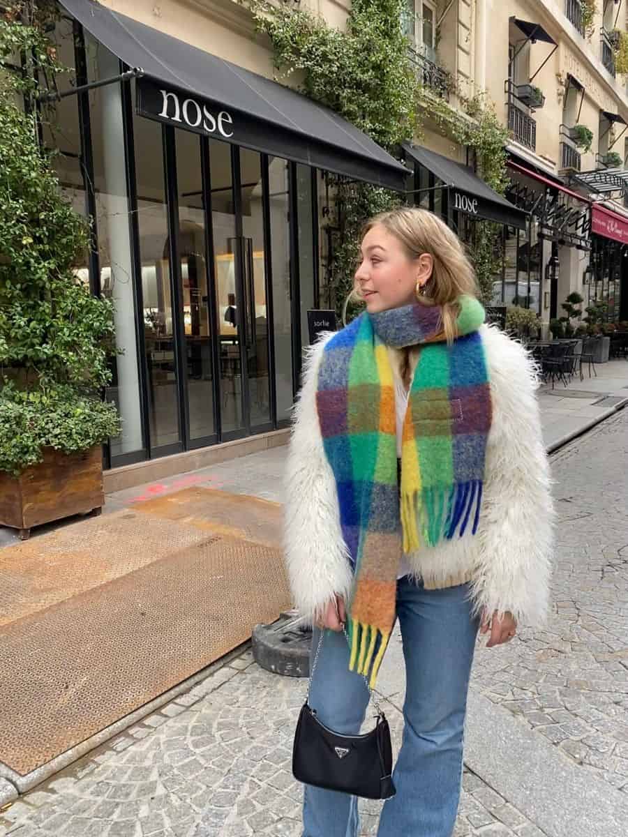 40 – Who Said Fur Jacket & Blanket Scarves Don’t Mix?!