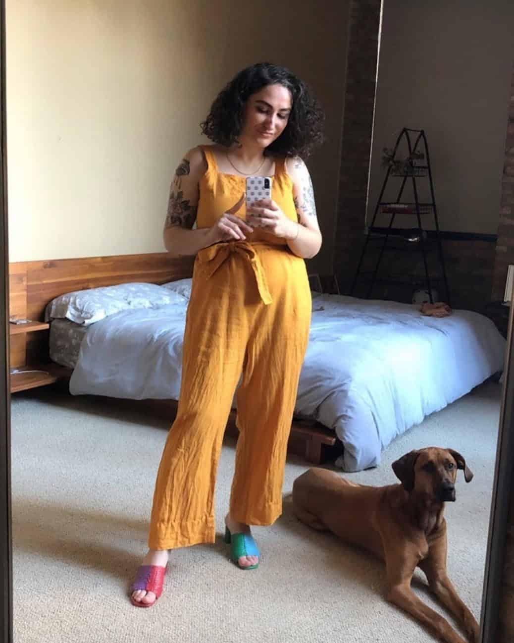 41 – Jumpsuits With Multicolored Mules