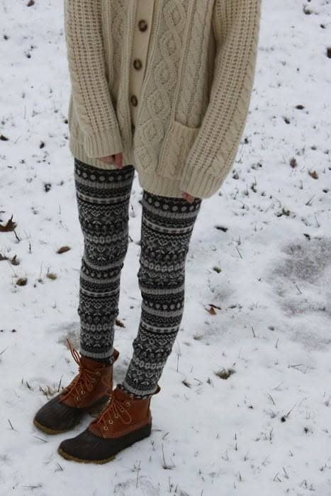 6 – Thigh High Socks With Oversized Sweaters