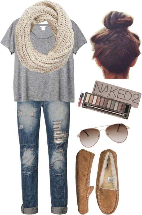 ↓ 4. Hair and Makeup Idea For a Casual Look