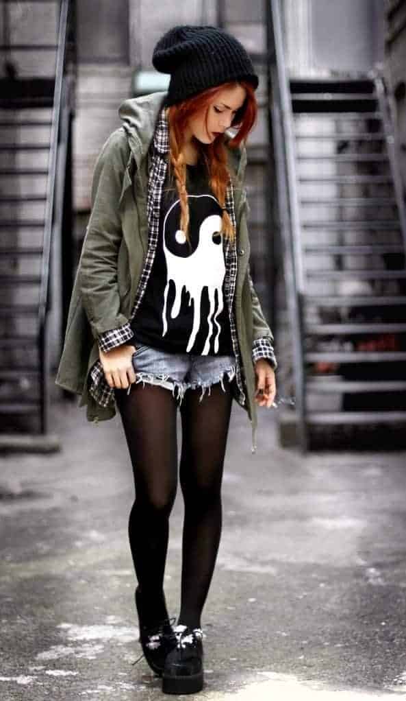 #16. Graphic Shirt and Beanies with a Hoodie