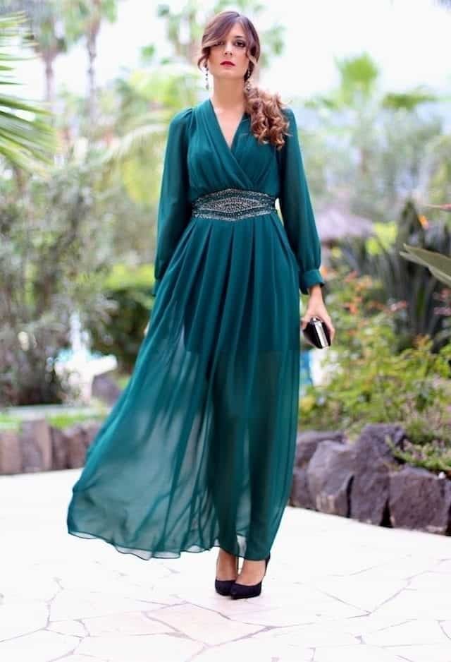 7 – Emerald Green Maxi Dress