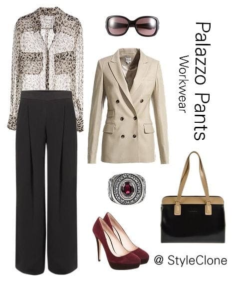 ↓ 7. What To Wear With Black Wide Leg Pant