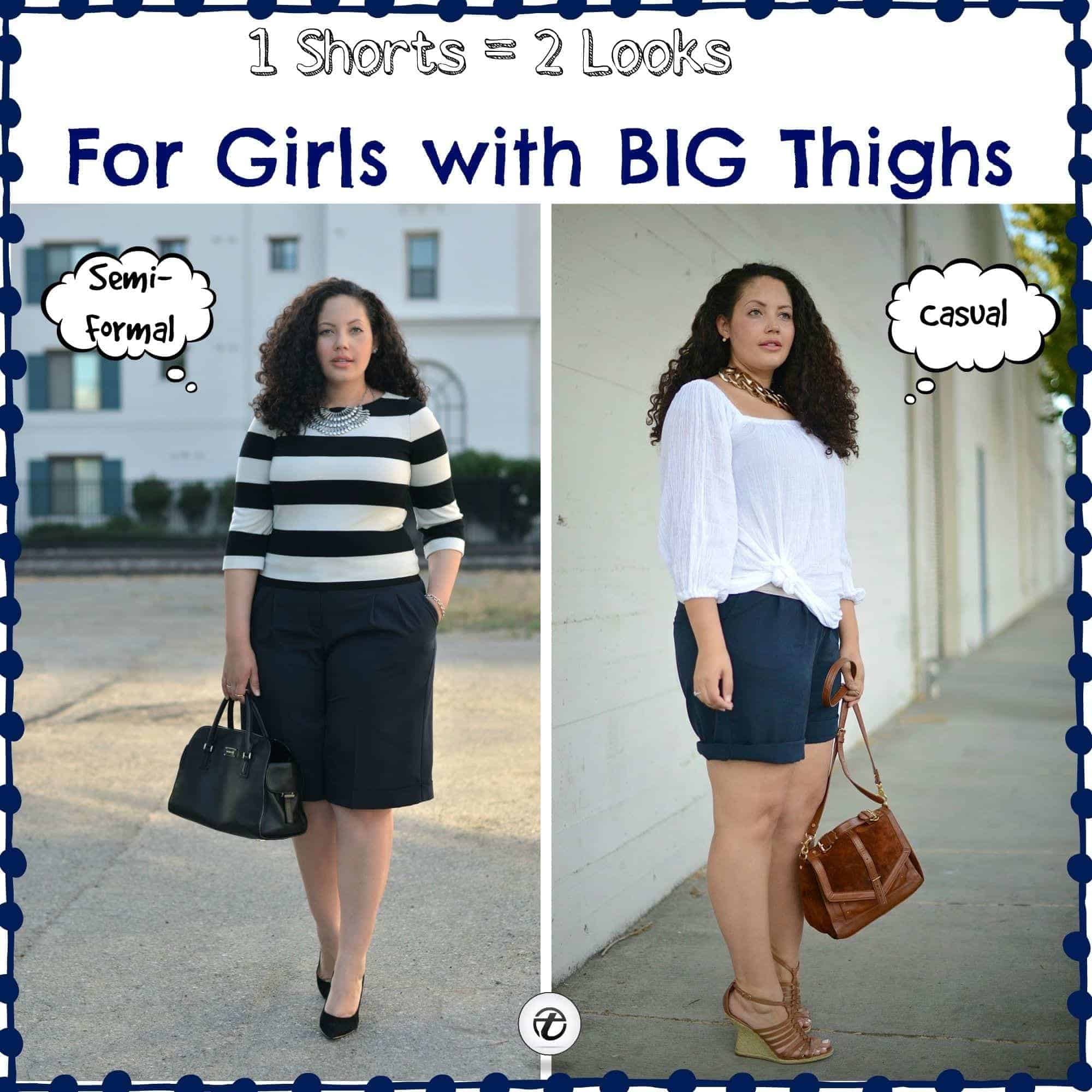 ↓ 11 –  Shorts to Wear for Girls with Big Thighs