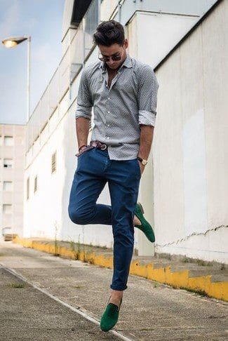 26 – What to Wear with Green Loafers?