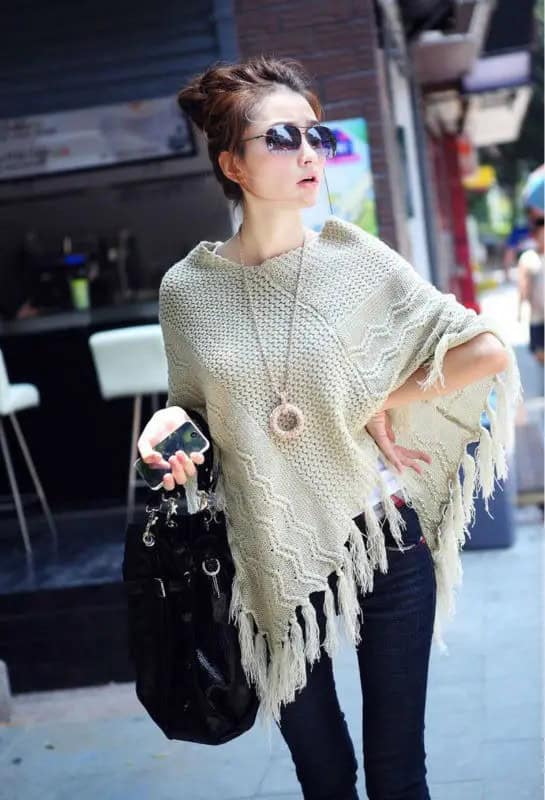 26 – Poncho Style Sweater