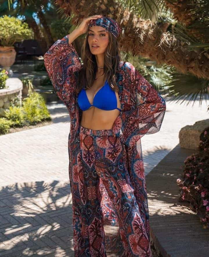 18 – Printed Bohemian Style Three Piece With Matching Bandana