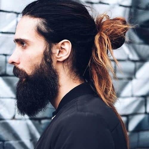 #7 – Mid Half Bun Hair Style