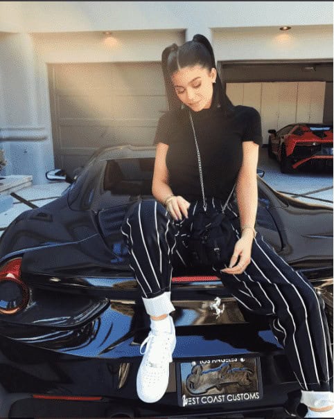 ↓30- Kylie Jenner’s Stripey WorkWear