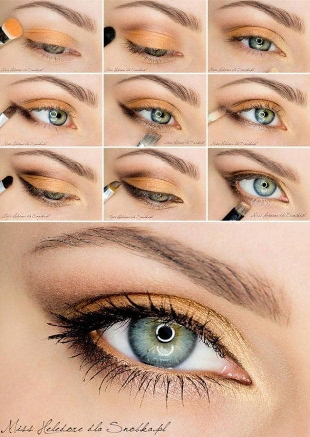 #10 – Copper and Gold Eye Shadow Tutorial