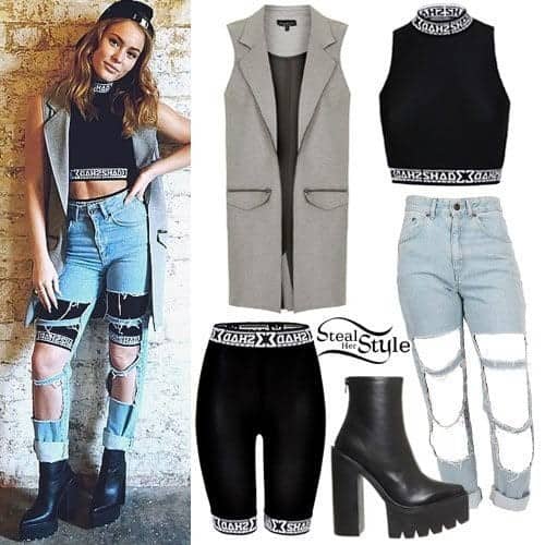 #1 – Funky Style Cut Out Jeans