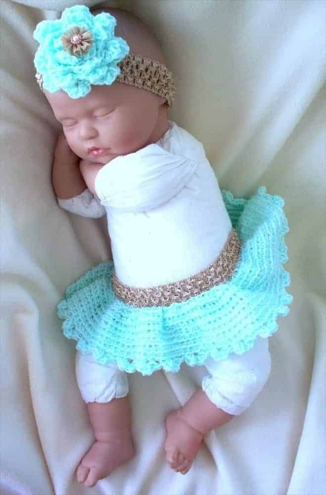 #2. Tutu Outfit for Baby Girl with Headband