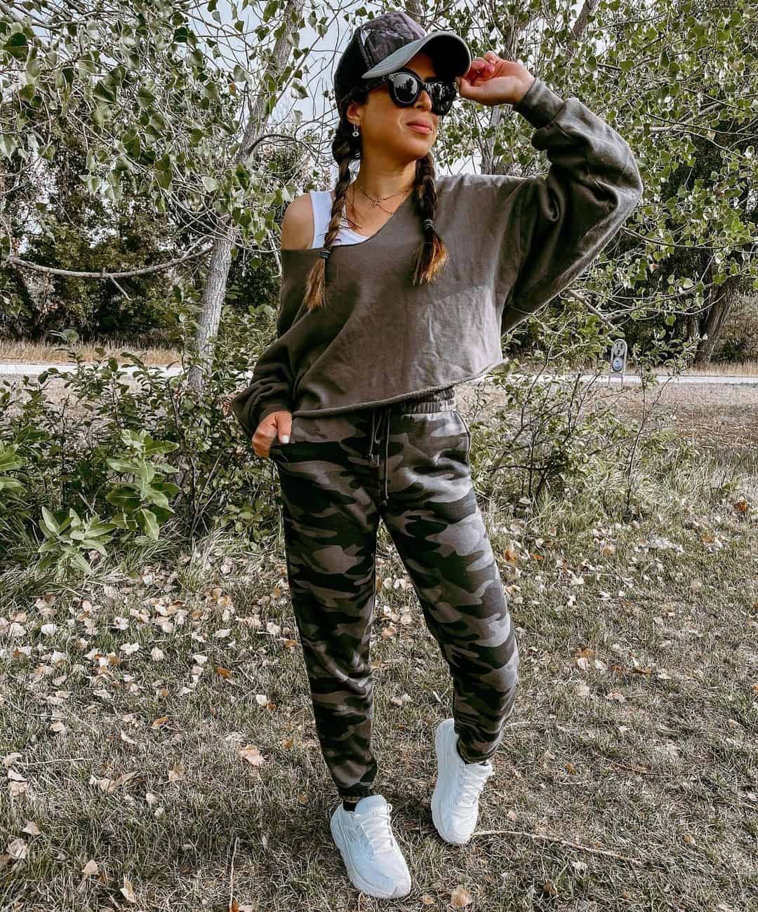 5 – Grey Top With Camo Sweats