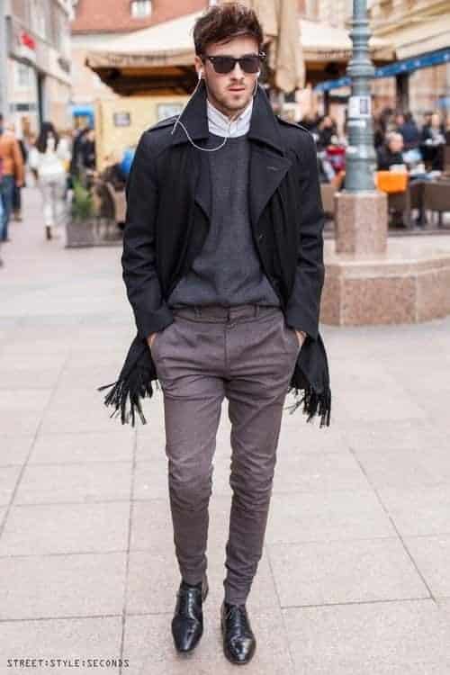 18 – Match your Scarf to Oxford Shoes to Layer your Outfit Successfully