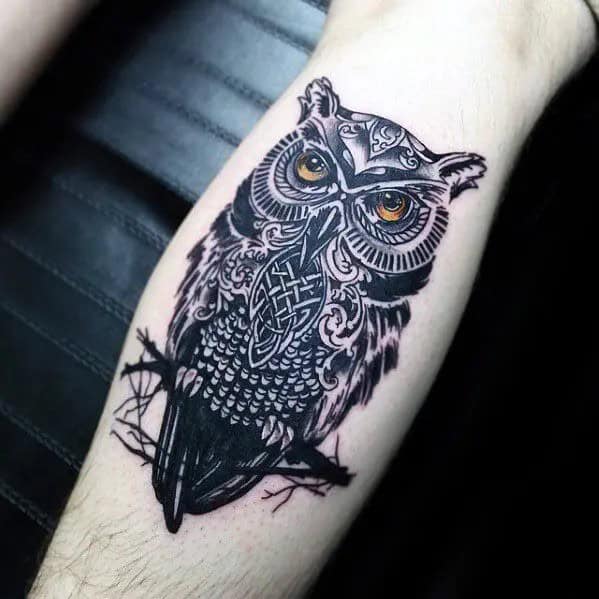 ↓ 9 – Celtic Owl Designs Tattoo