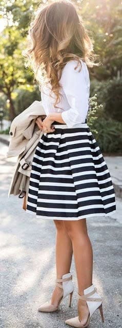 43 – With a Striped Skirt