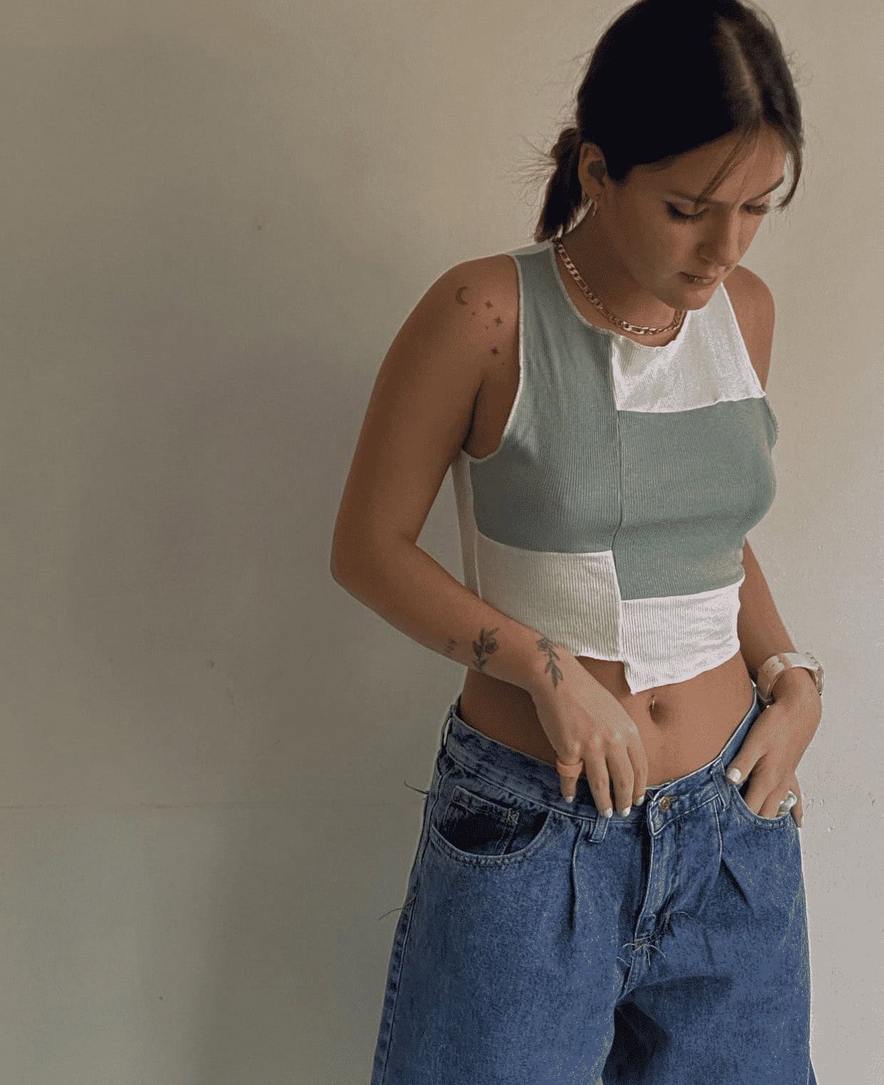 10 – With an Asymetric Cropped Top