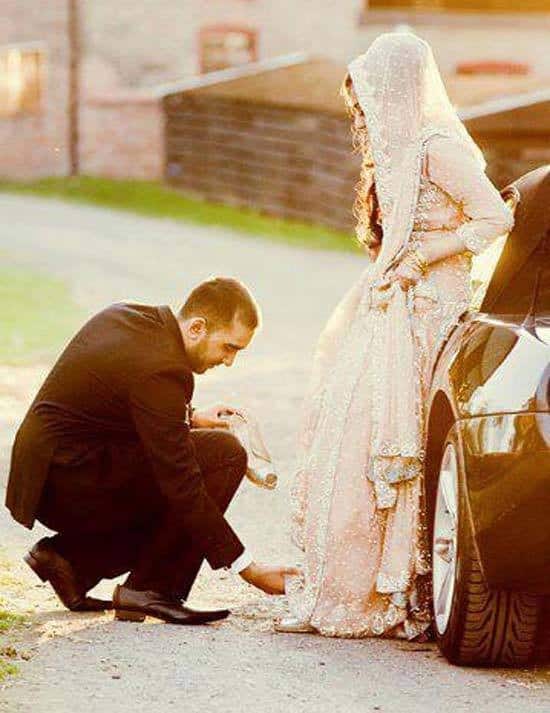 ↓ 9 – Helping Wife Fix Her Dress