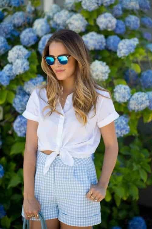 12 – Printed Shorts With Button Down Shirts