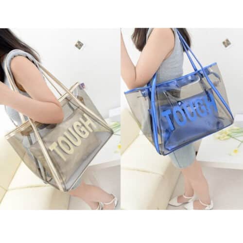 #12- Cute Transparent Handbag for Office