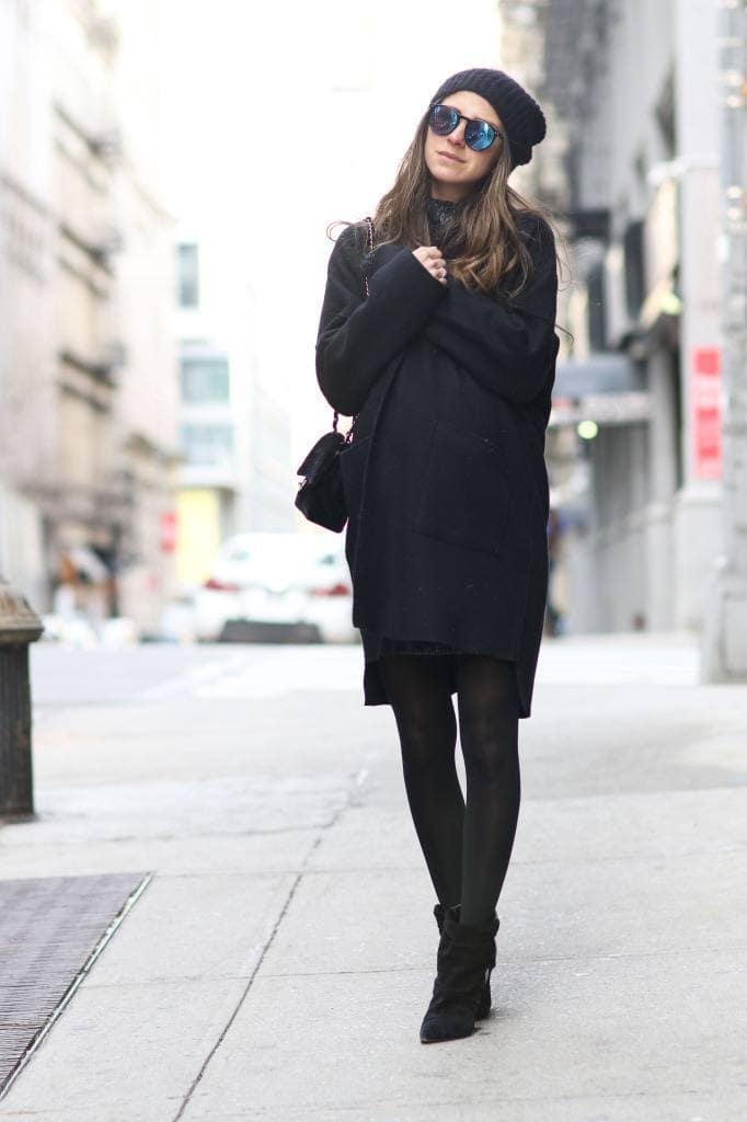 #13- All Black And Cozy Party Outfit