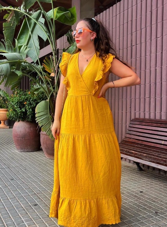 25 – Long Mustard Sundress