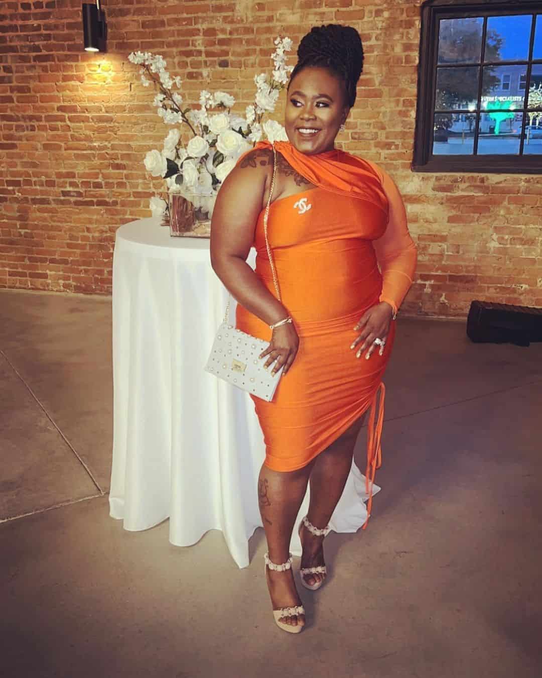 07 – Shine Bright in Orange Dress