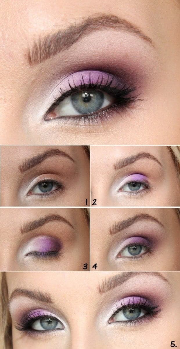 #7- Purple Eye Makeup