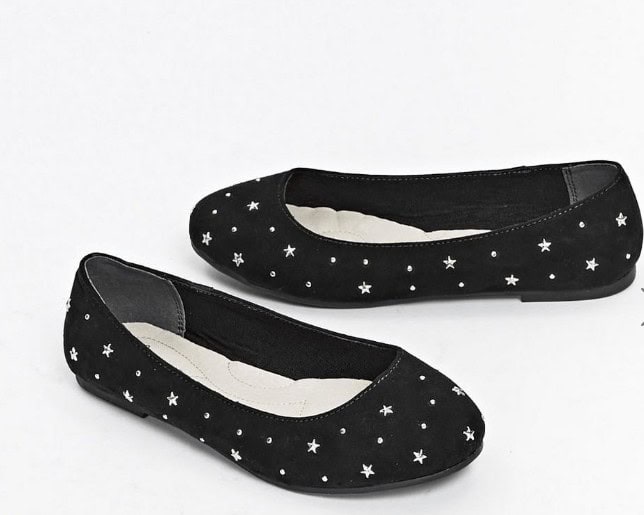 ↓ 8 – Dress Up A Plain Black Dress With Polka Dot Shoes