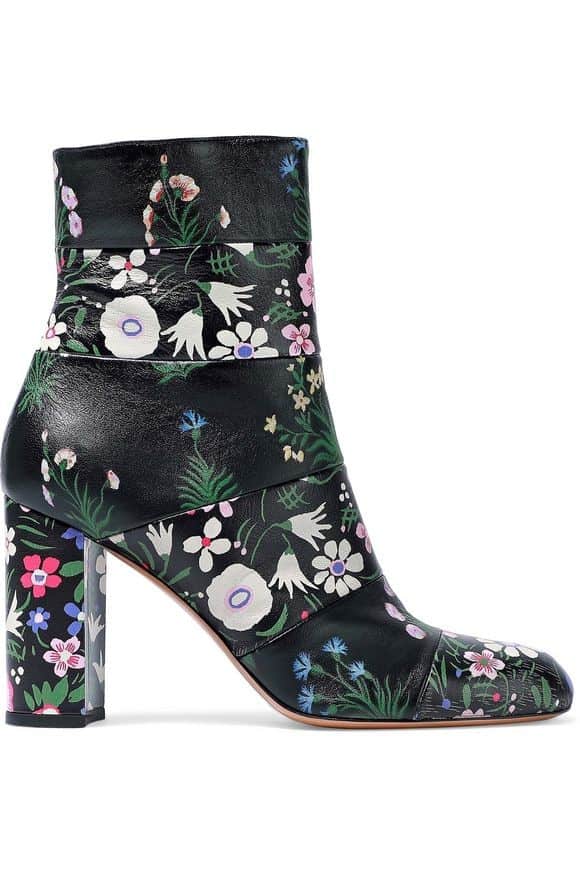 ↓ 1 – Floral Vibes with Valentino Ankle Booties