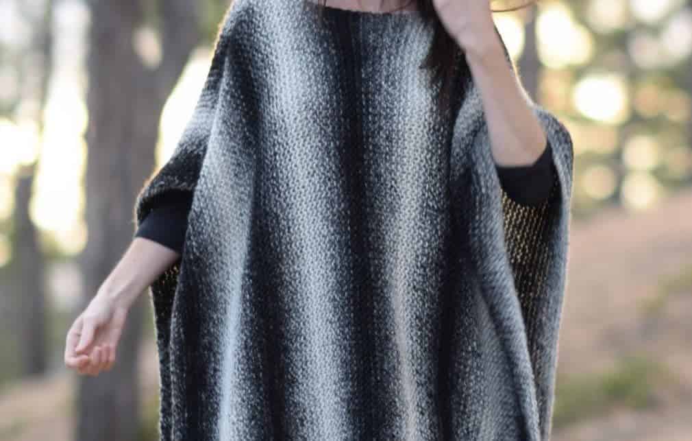 5 – In Black Knit With Wide White Stripes