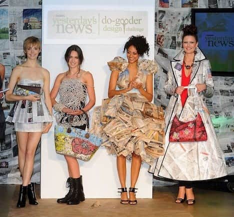 20 – Models Wearing Paper Dresses In Fashion Shows