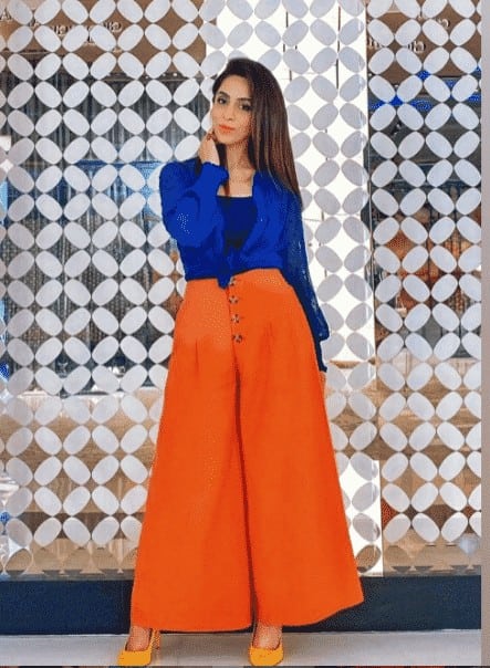 26 – Plazzo Pant Royal Blue Outfit