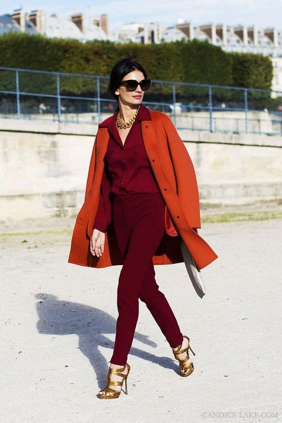 11 – How To Style Burgundy With Burnt Orange Outfits?