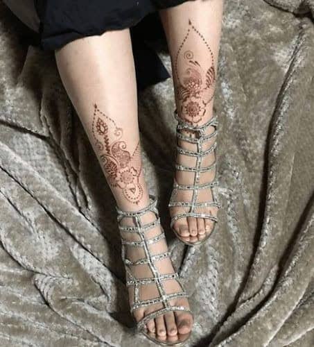 ↓ 1 – Full Leg Henna