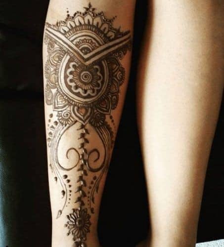 ↓ 1 – Full Leg Henna