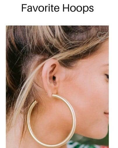 ↓ 25 – Large Hoop Earrings