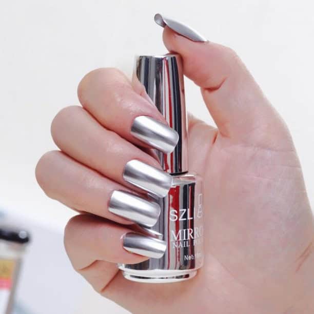 3 – Metallic Nails