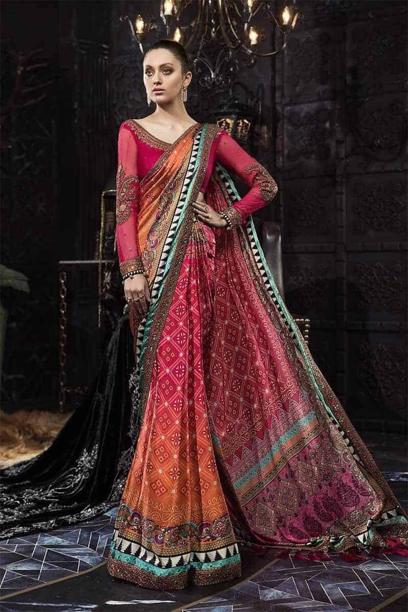 13 – Digital Print Silk Saree