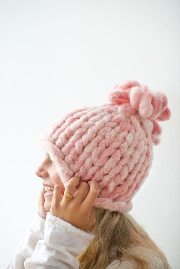 #25-BIG LOOP KNITTED HAT TUTORIAL