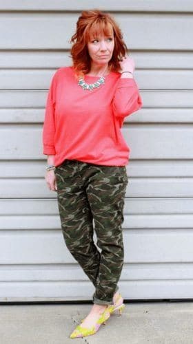 ↓ 22 – Senior Woman in Camo Pants