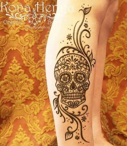 ↓ 1 – Full Leg Henna