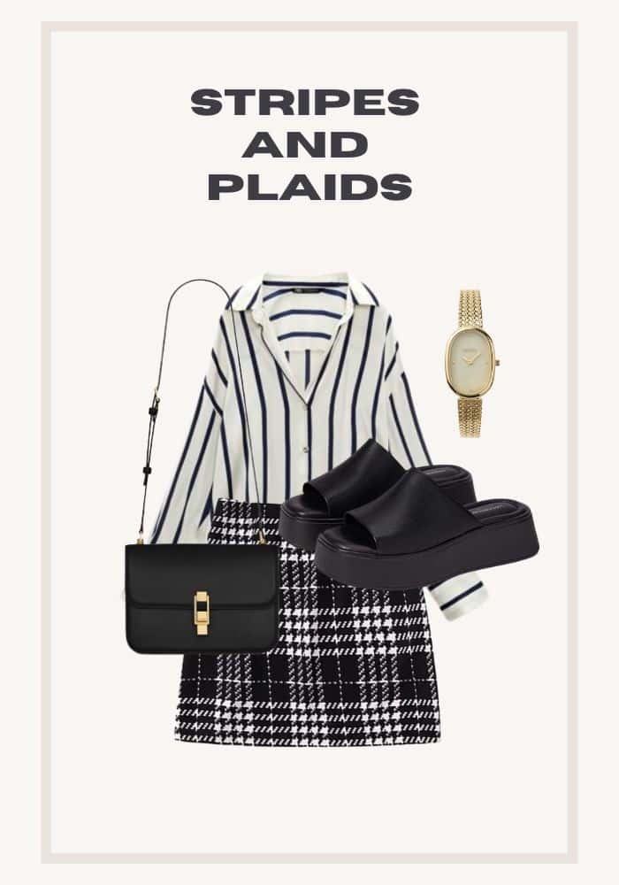 Tips For Wearing Stripes With Plaids