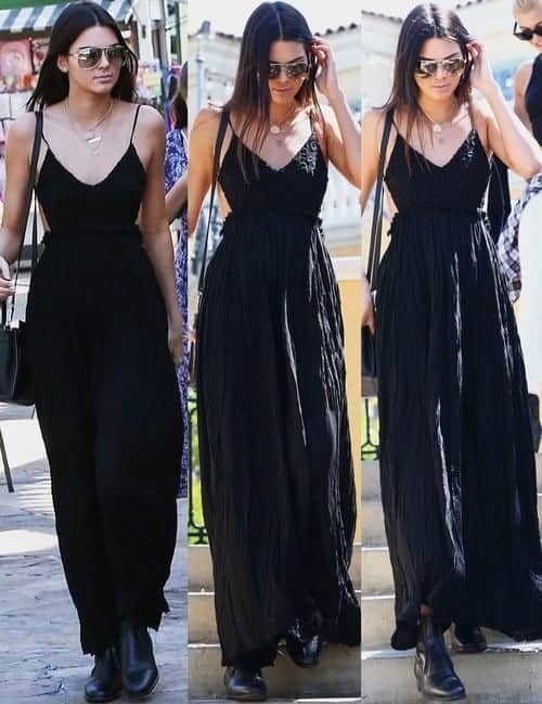 #3- All Black Summer Dress